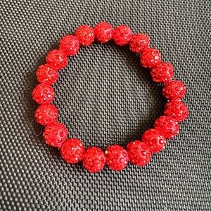 Red Beaded Bracelet
